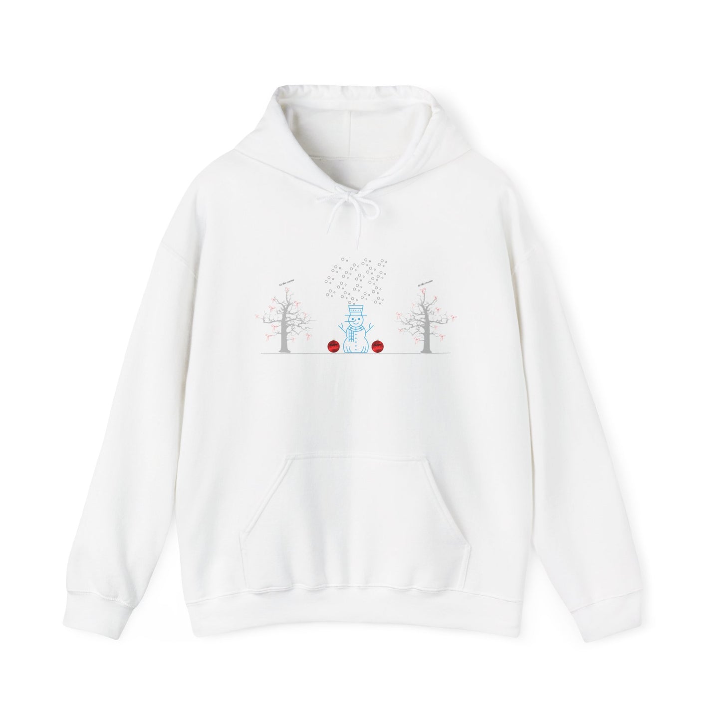 Crispness of Cool Snow Season Unisex Heavy Blend™ Hooded Sweatshirt