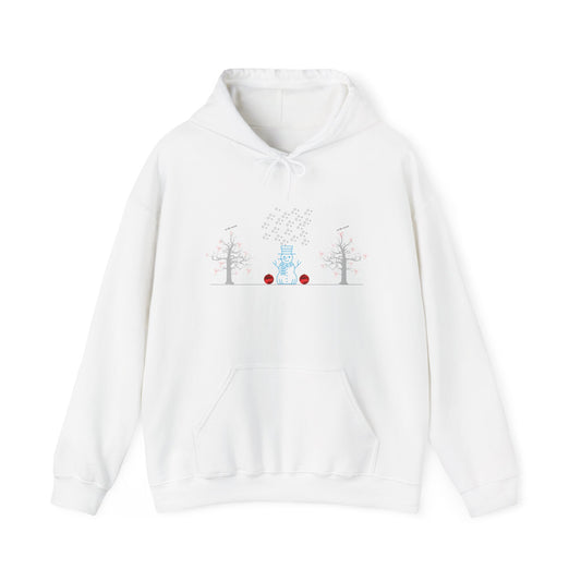 Crispness of Cool Snow Season Unisex Heavy Blend™ Hooded Sweatshirt