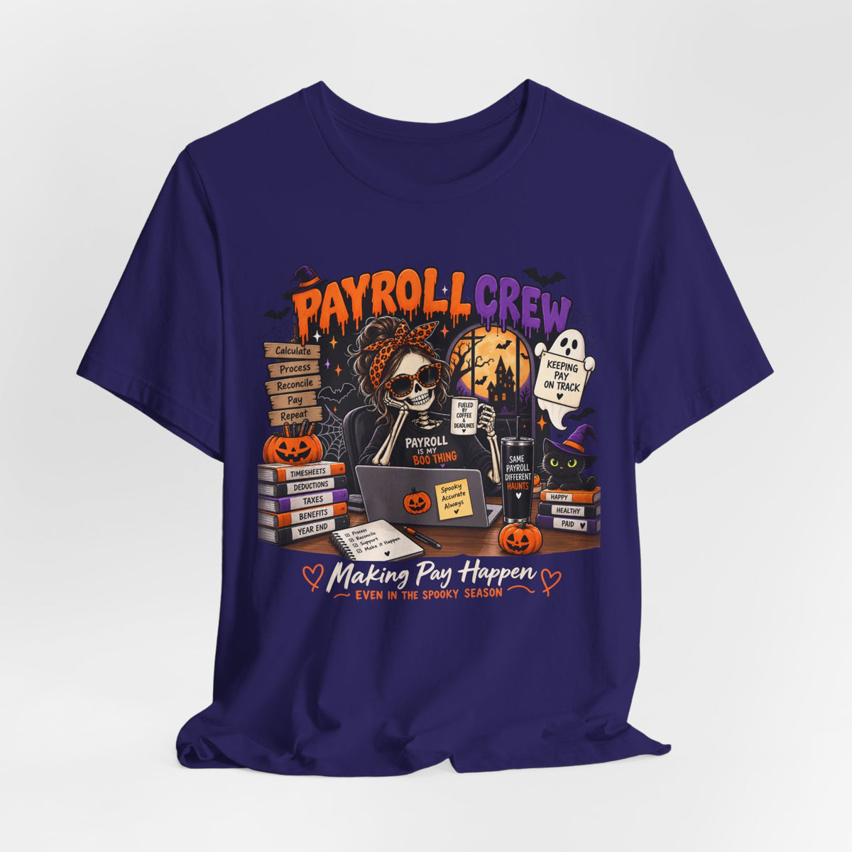 Payroll Crew Halloween Shirt – Payroll Is My Boo Thing Spooky Payroll Tee