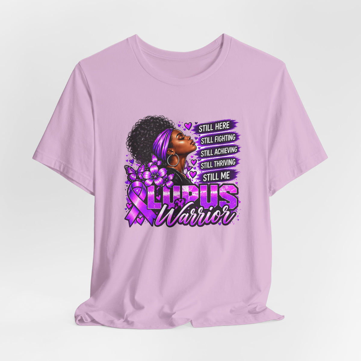 Lupus Warrior Shirt | Still Fighting Purple Ribbon Lupus Awareness Tee