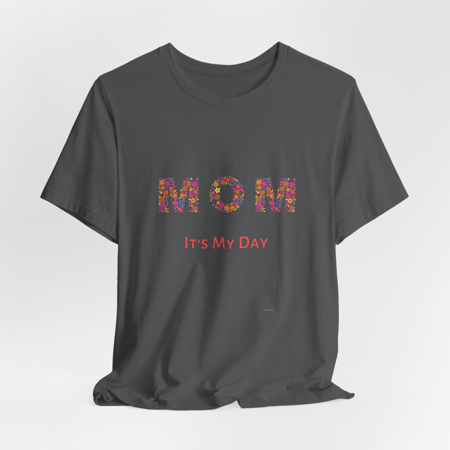 Mothers Day  - "Mom" Jersey Short Sleeve Tee black/Floral