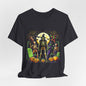 Halloween Skeleton Graphic Tee, Spooky Unisex Shirt, Trick-or-Treat Apparel, Fall Festival Outfit, Costume Party Top