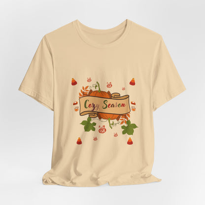 Cozy Season Pumpkin  Unisex  T-Shirt – Autumn feel and Pumpkin Design