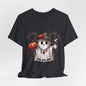 Halloween Ghost Tee, Fun Unisex Short Sleeve Shirt, Boo Boo Party Tee, Festive Autumn Apparel, Trick or Treat Shirt