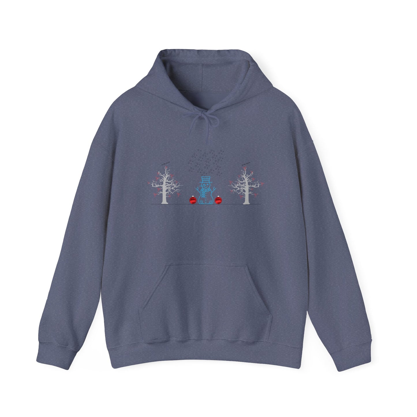 Crispness of Cool Snow Season Unisex Heavy Blend™ Hooded Sweatshirt