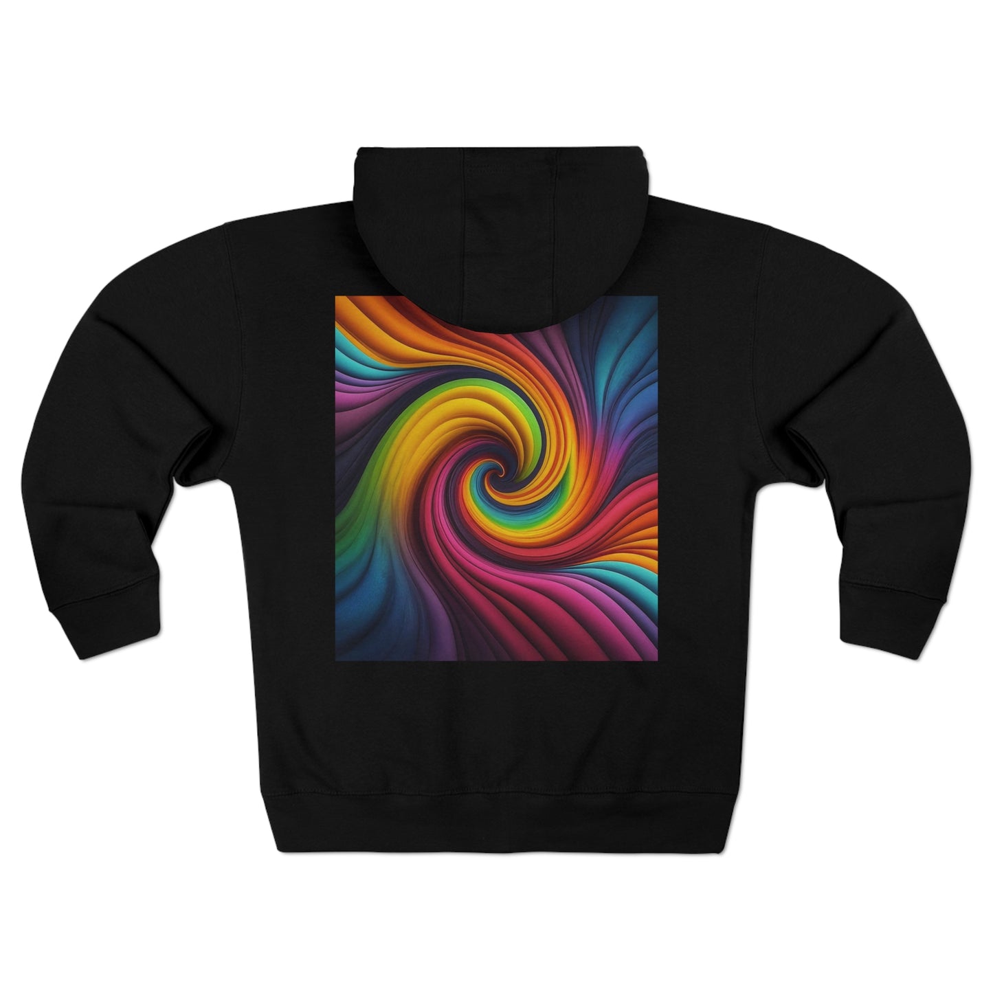 Hoodie - AI Rainbow Vertex - Unisex Zip Hoodie