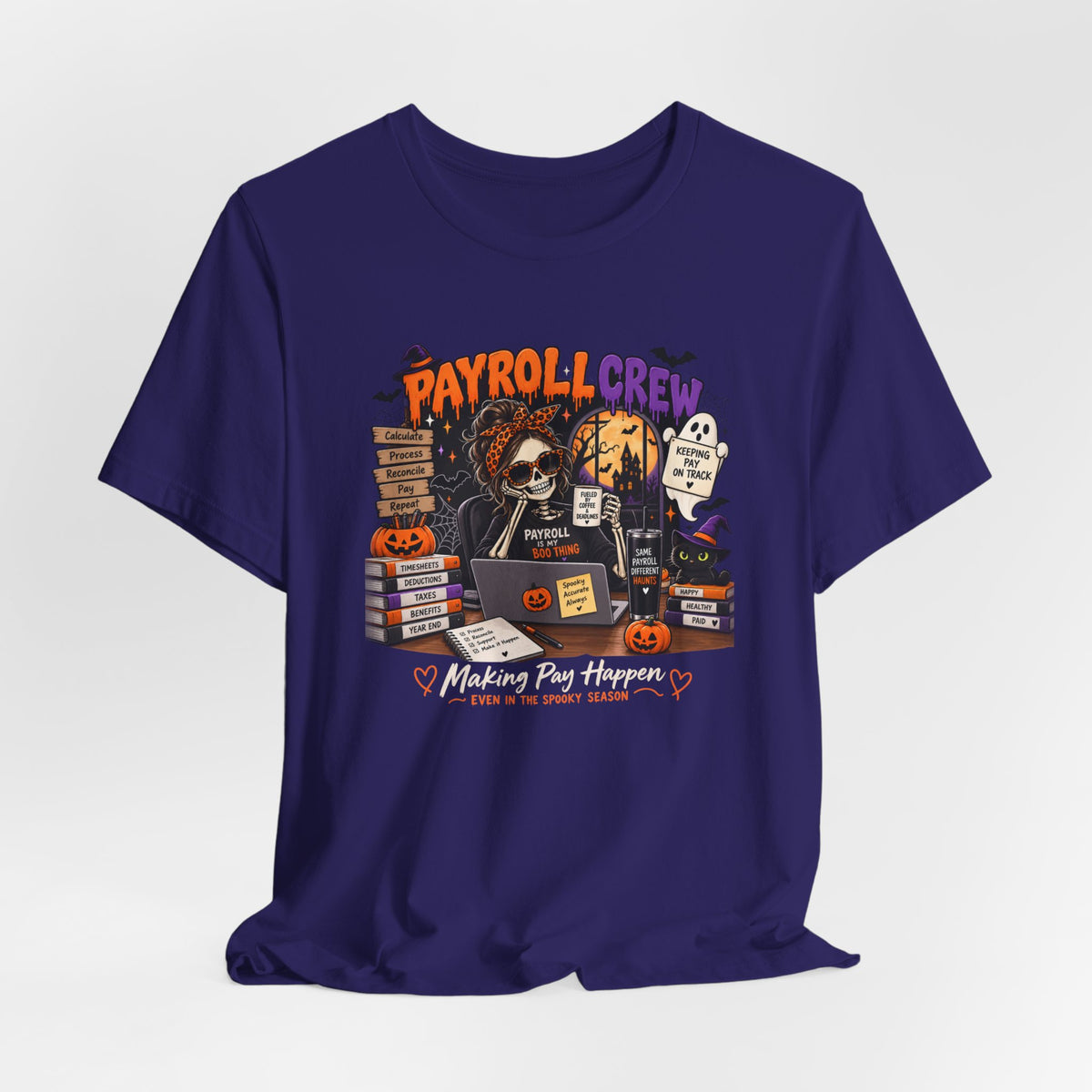 Tee - Payroll Crew Halloween Shirt – Payroll Is My Boo Thing Spooky Payroll Tee