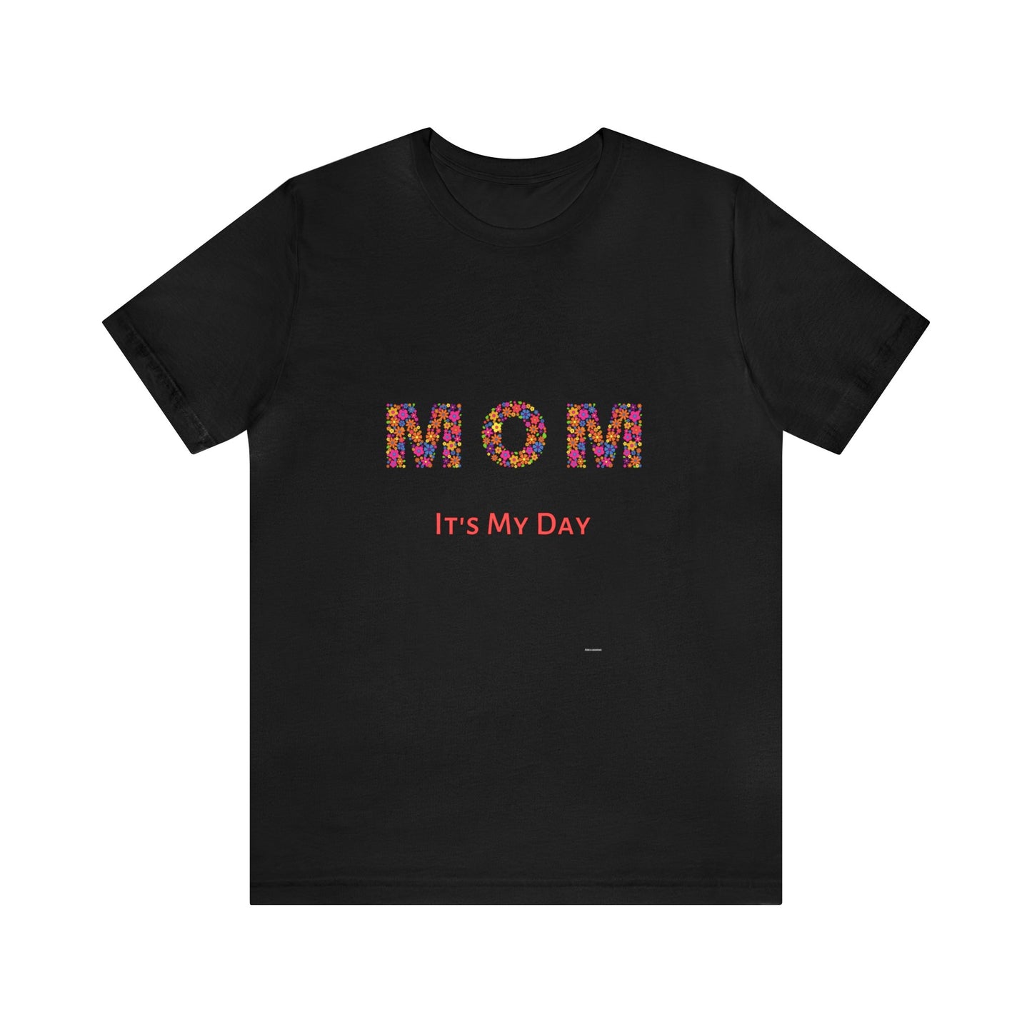 Mothers Day  - "Mom" Jersey Short Sleeve Tee black/Floral