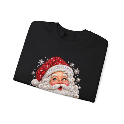 Vintage Santa Face Christmas Sweatshirt