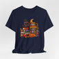 Too Ghoul for School Teacher Halloween Shirt, Black Cat Spooky Teacher Tee, Cute Halloween Classroom Graphic T-Shirt