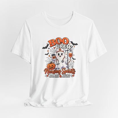 Boo Crew Nursing Spirits T-Shirt — Halloween Nurse Tee