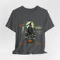 Dancing Skeleton Halloween Shirt, Vintage Spooky Graphic Tee, Graveyard Halloween T-Shirt, Retro Skeleton Party Tee