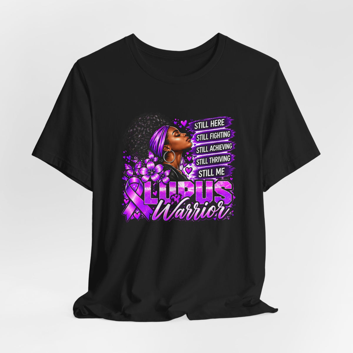 Lupus Warrior Shirt | Still Fighting Purple Ribbon Lupus Awareness Tee
