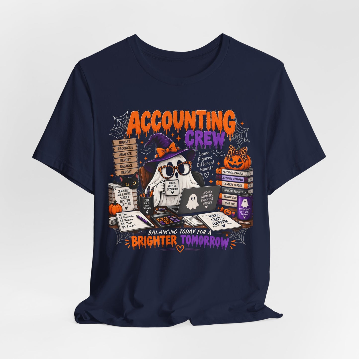 Accounting Crew Halloween Shirt – Same Figures Different Haunts Spooky Accountant Tee