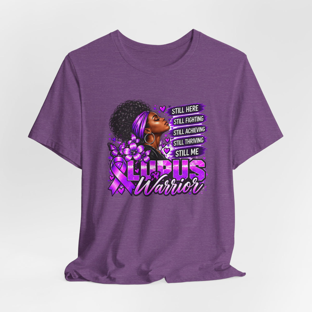 Lupus Warrior Shirt | Still Fighting Purple Ribbon Lupus Awareness Tee