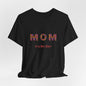 Mothers Day  - "Mom" Jersey Short Sleeve Tee black/Floral