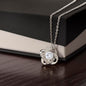 "Bound by Love: Elegant Love Knot Necklace"