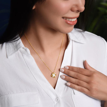 "Bound by Love: Elegant Love Knot Necklace"