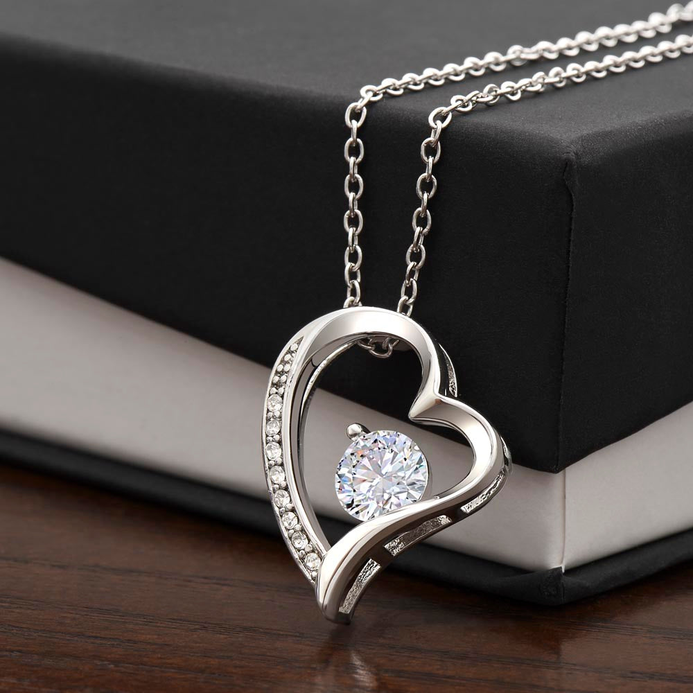 "Timeless Affection: Forever Love Heart Necklace"