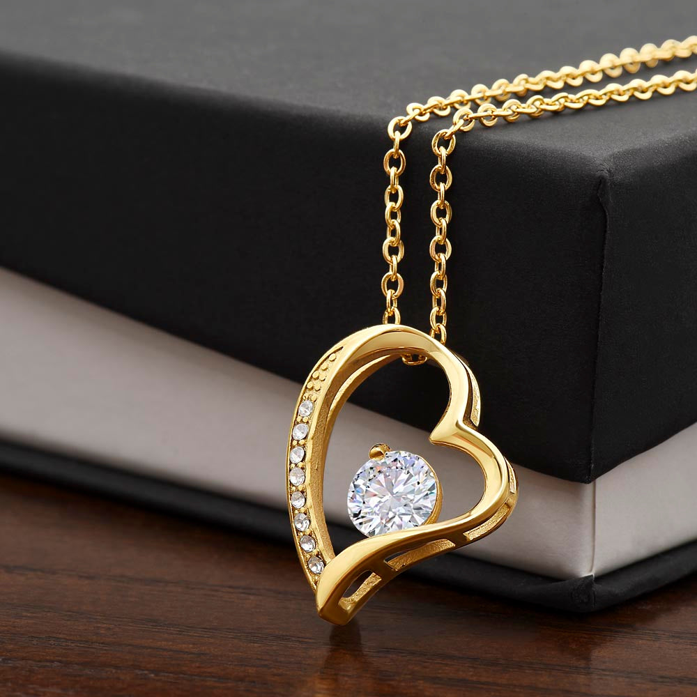 "Timeless Affection: Forever Love Heart Necklace"