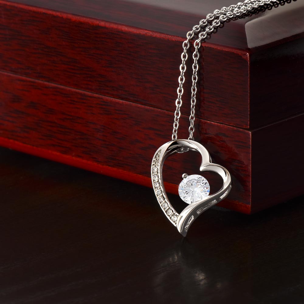 "Timeless Affection: Forever Love Heart Necklace"