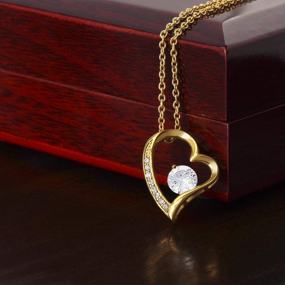 "Timeless Affection: Forever Love Heart Necklace"